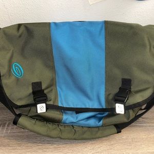 Timbuk2 Large Messenger Bag Unisex Blue/Green School Work Commuter Cycling